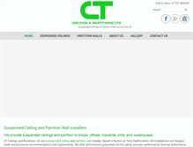 Tablet Screenshot of ctceilings.co.uk